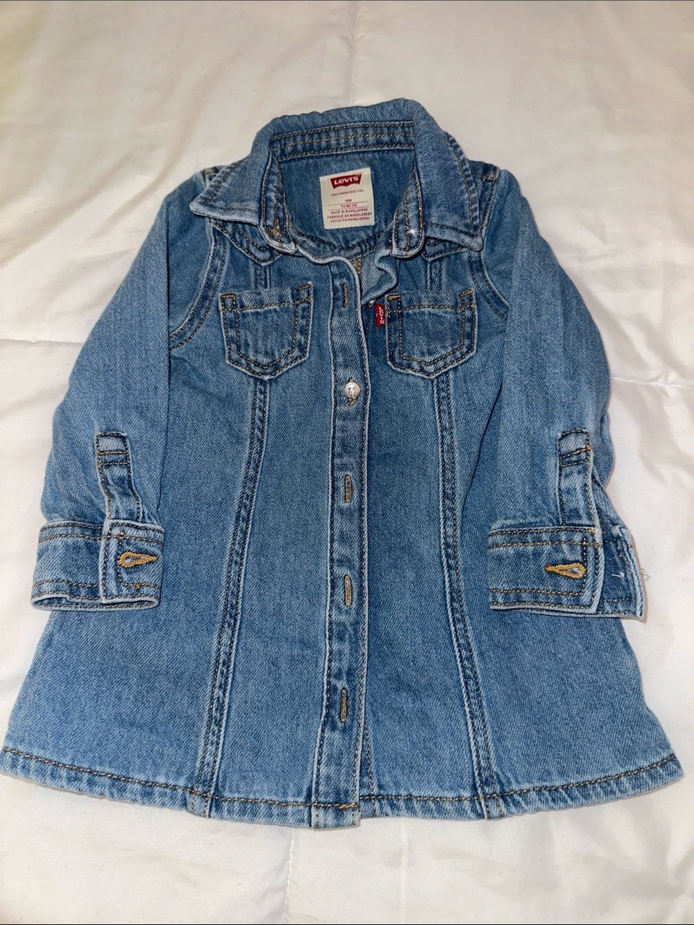 Levi's Kids Medium Blue Denim Jacket Dress